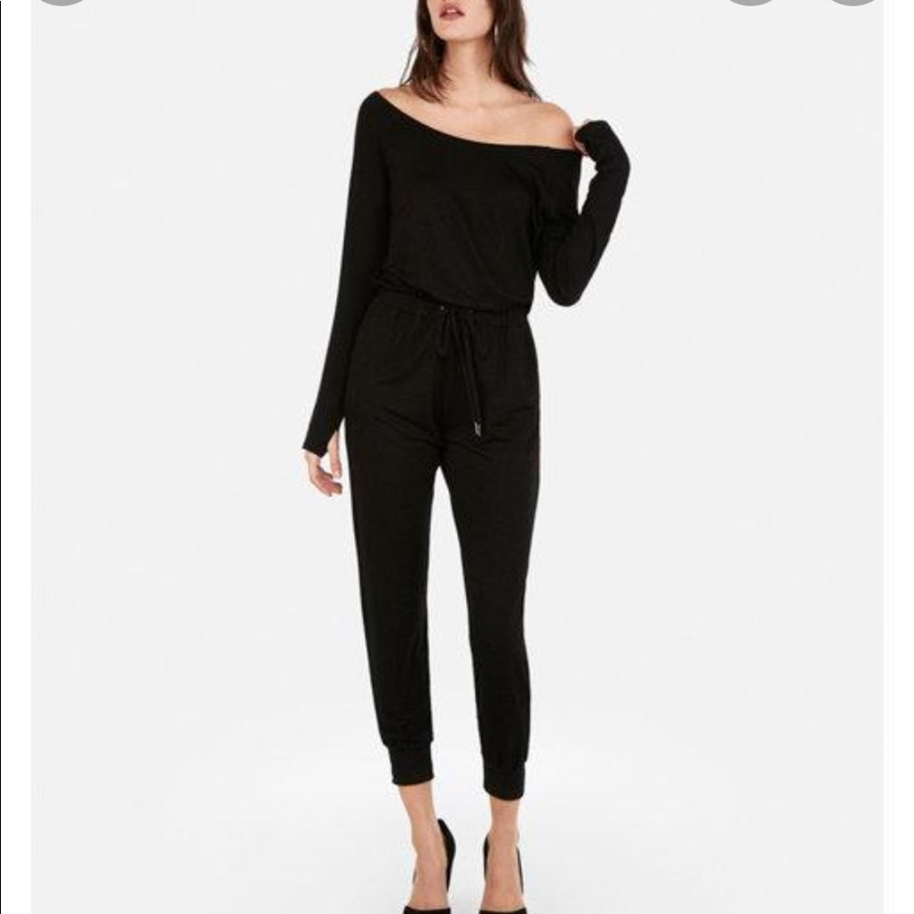Culpo X Inc Off the Shoulder Jumpsuit from Macy’s